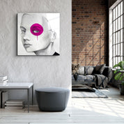 ・"Purple Eye"・Glass Wall Art - ArtDesigna Glass Printing Wall Art