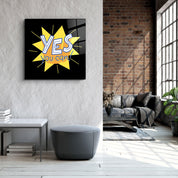 ・"Yes You Can"・Glass Wall Art - ArtDesigna Glass Printing Wall Art