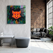 ・"Animal Republic-Fox"・Designers Collection Glass Wall Art - ArtDesigna Glass Printing Wall Art