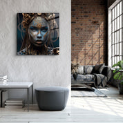 ."Woman Warrior 6". Secret World Collection Glass Wall Art - ArtDesigna Glass Printing Wall Art