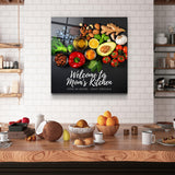 ."Custom Printing". Your Cafe - Kitchen Glass Wall Art