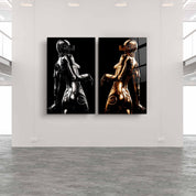 ・"RoboGirls"・Designer's Collection Glass Wall Art - ArtDesigna Glass Printing Wall Art