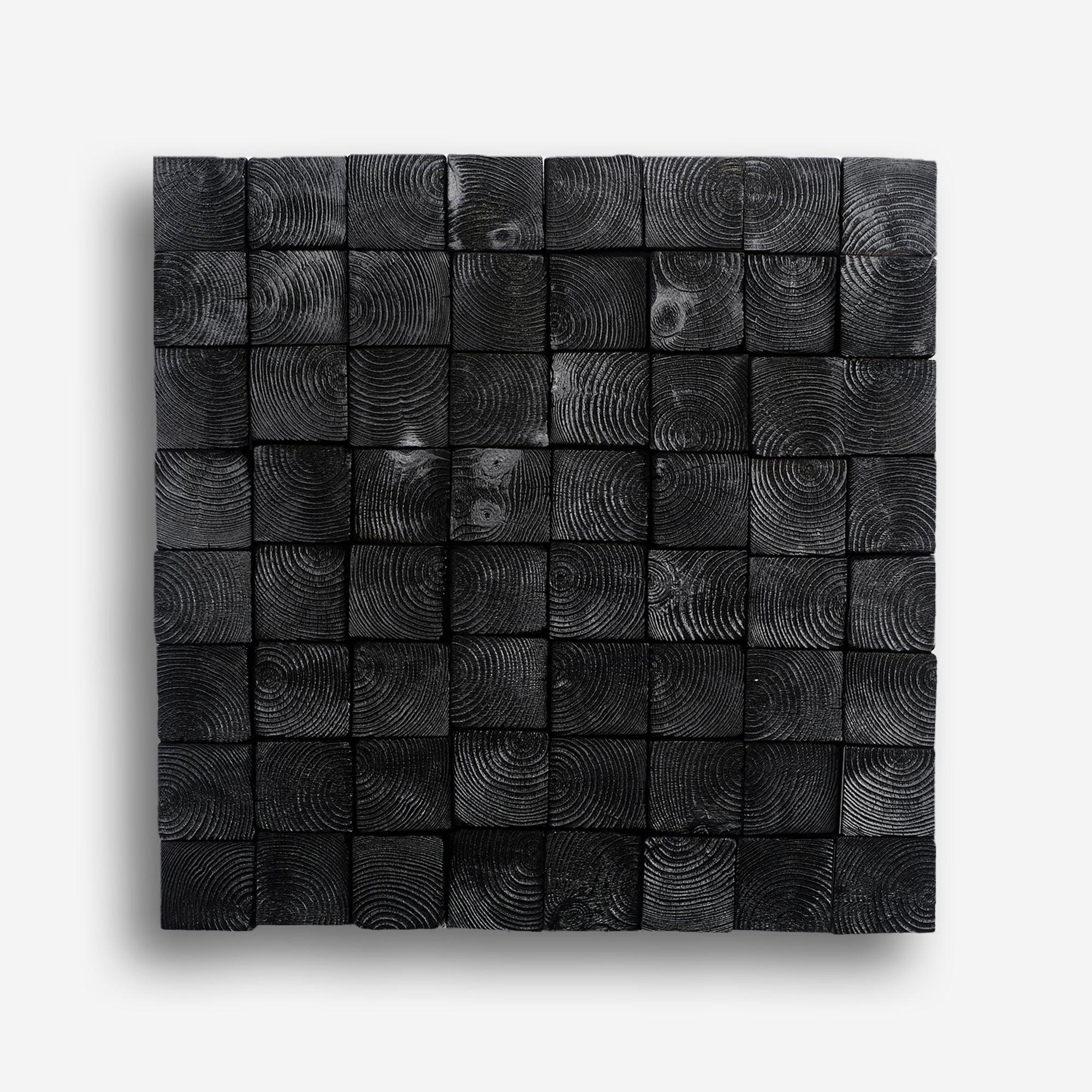 Smoked Black Wall Sculpture | Premium Wood Handmade Wall Sculpture - ArtDesigna Glass Printing Wall Art