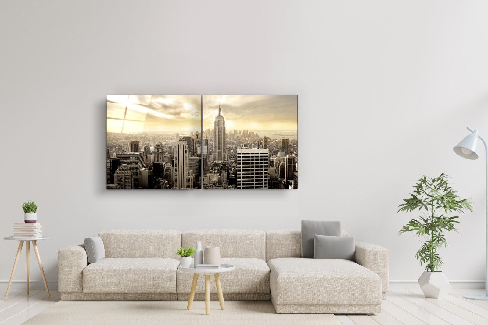 ・"NYC - Duo"・Glass Wall Art - ArtDesigna Glass Printing Wall Art