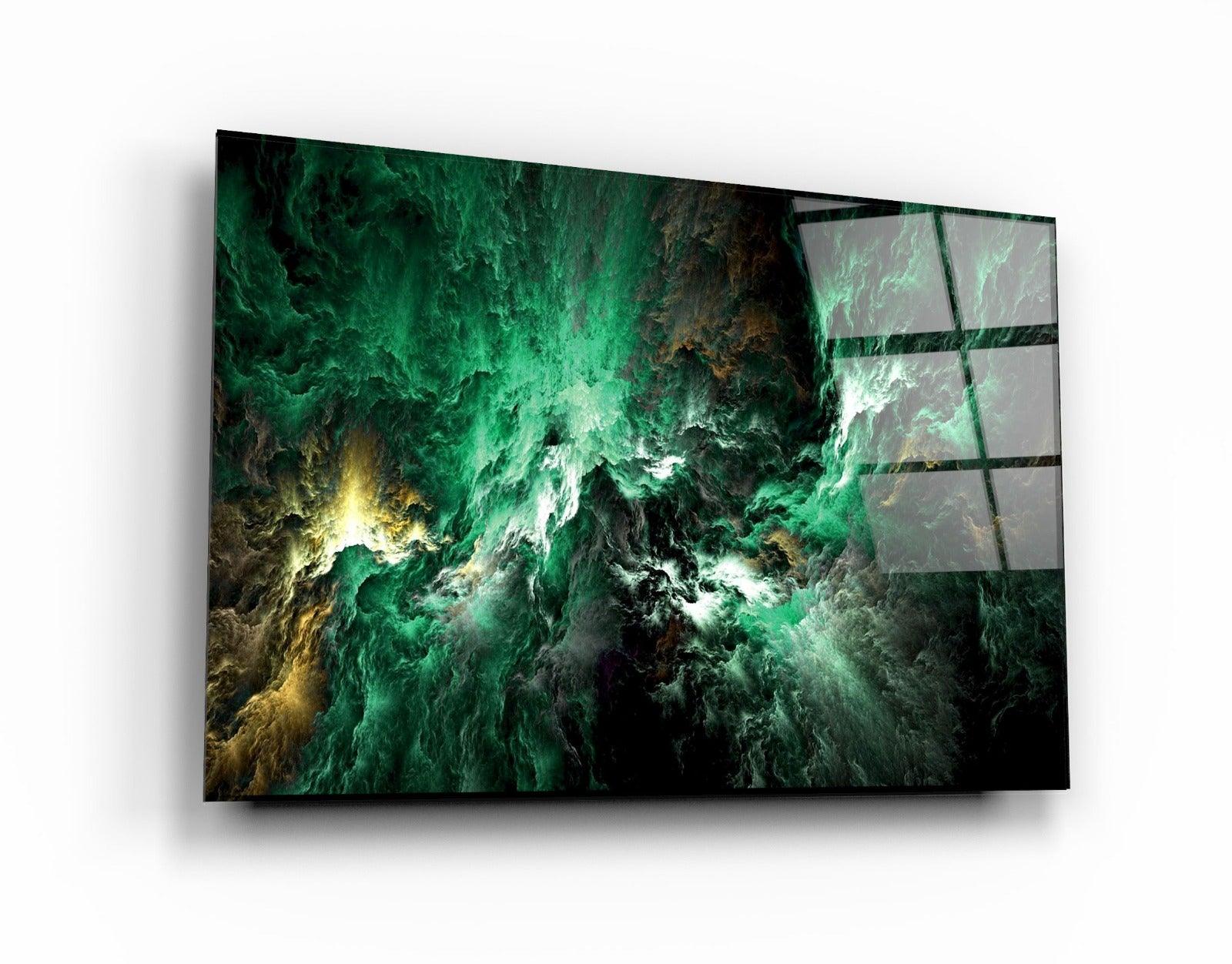 ・"Myth of The Sky Green Version"・Glass Wall Art - ArtDesigna Glass Printing Wall Art