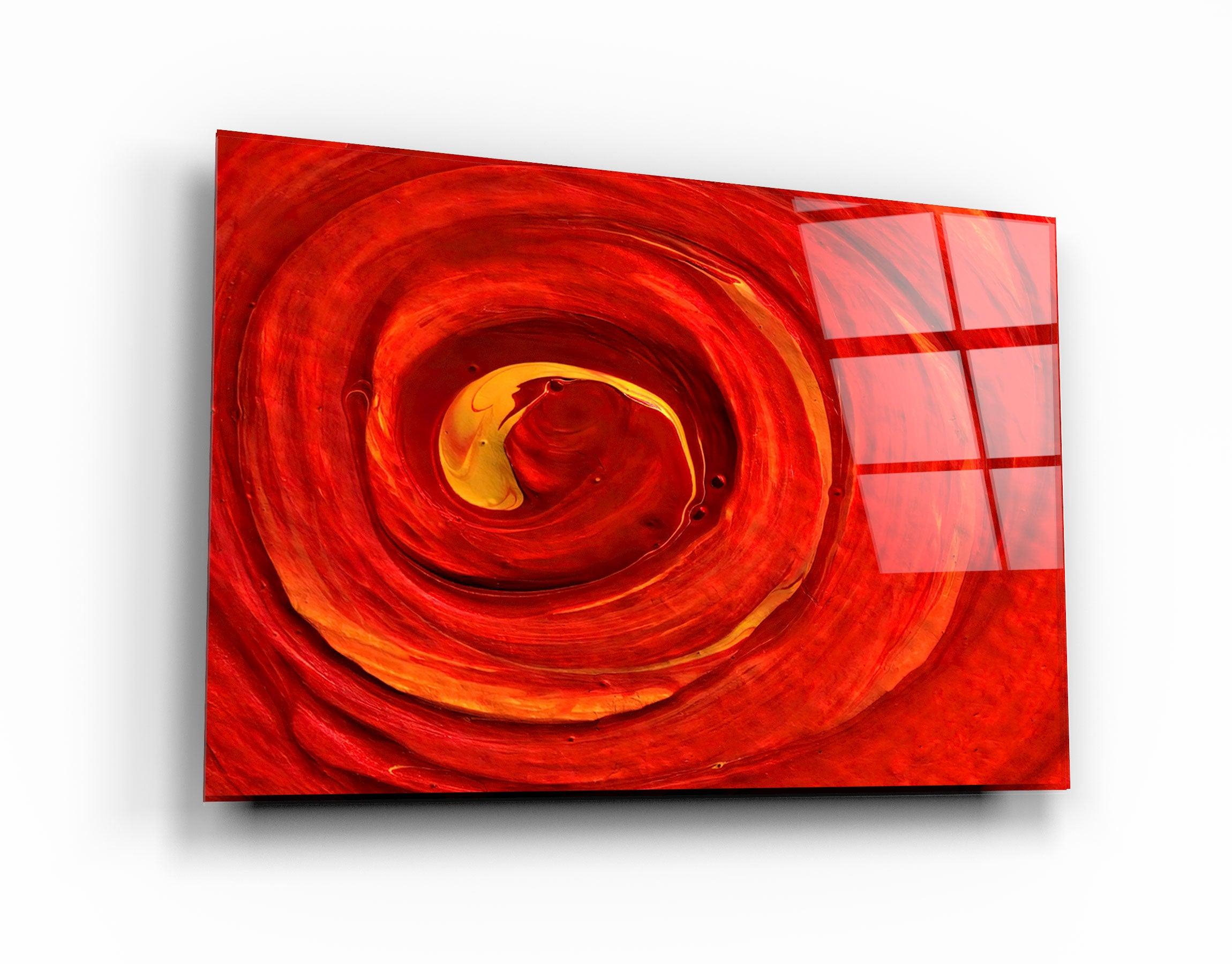 ・"Red Gradient"・Glass Wall Art - ArtDesigna Glass Printing Wall Art
