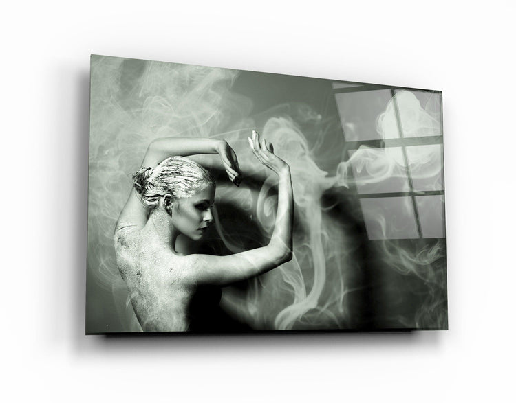 ・"Dancing With Smoke"・Glass Wall Art - ArtDesigna Glass Printing Wall Art