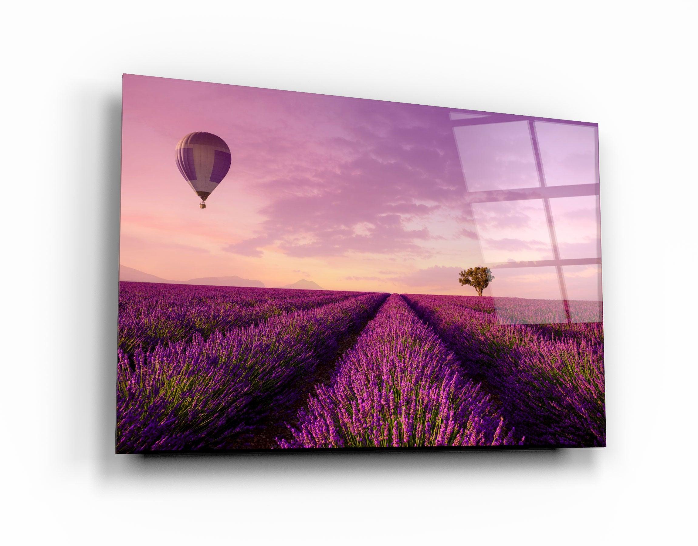 ・"Purple Sky"・Glass Wall Art - ArtDesigna Glass Printing Wall Art