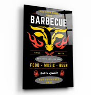 ."Barbecue Custom Printing". Glass Printing Poster - ArtDesigna Glass Printing Wall Art