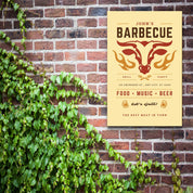 ."Barbecue Custom Printing". Glass Printing Poster - ArtDesigna Glass Printing Wall Art