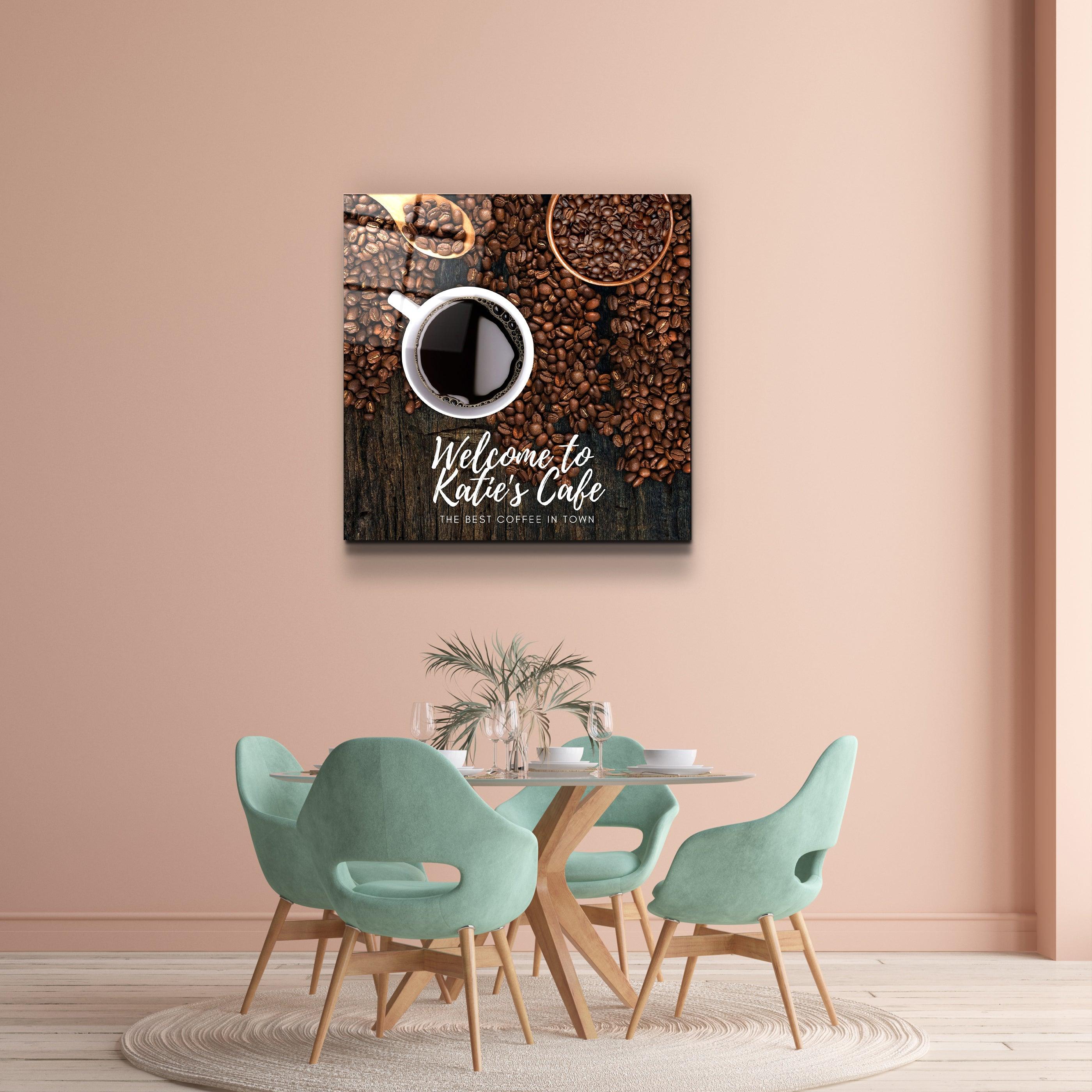 7 Pieces Coffee Bar Sign Hanging Wall Art, Coffee Sign Coffee and Bar Wall  Decor with Coffee Beans and Cups Sign for Cafe Kitchen Restaurant (Coffee