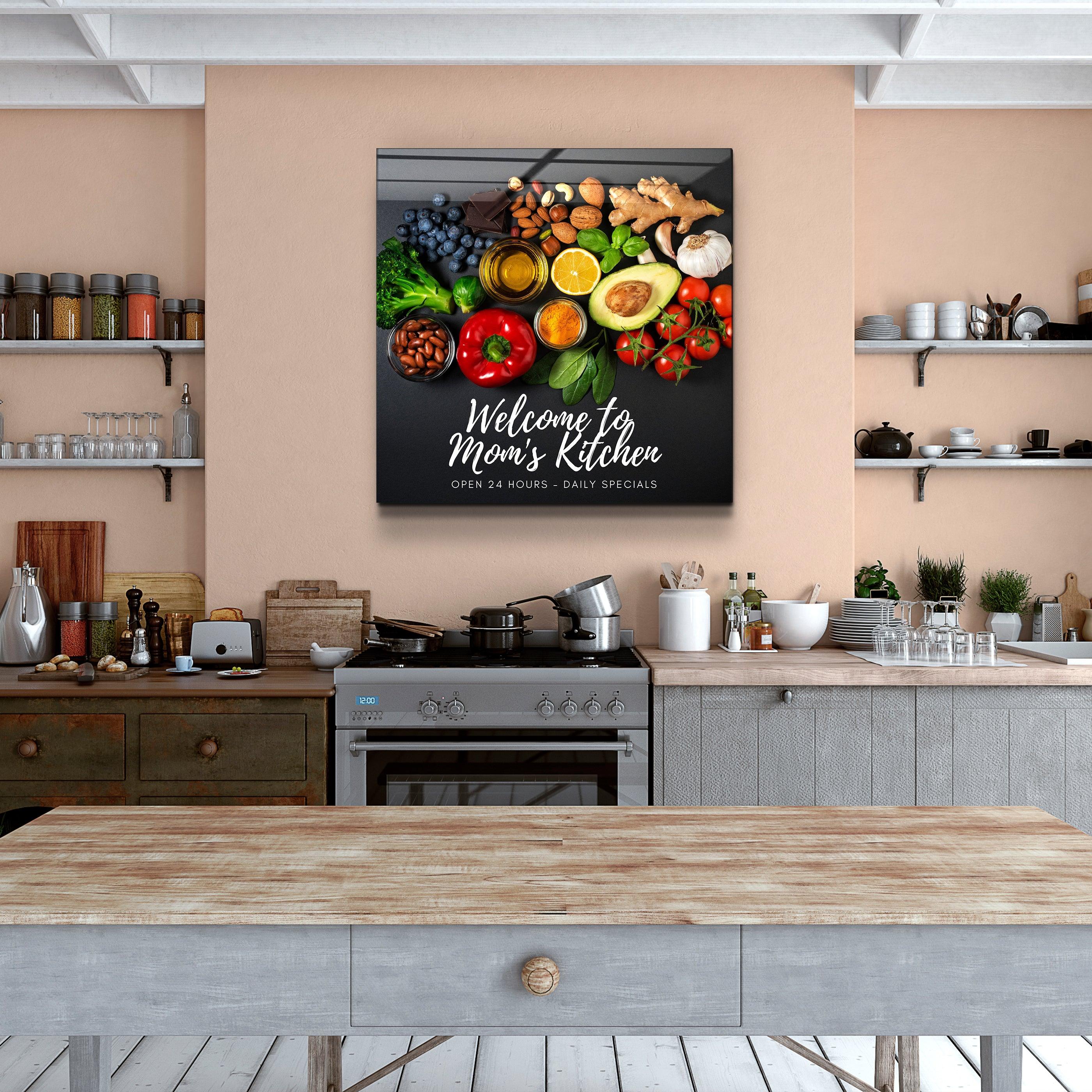 ."Custom Printing". Your Cafe - Kitchen Glass Wall Art - ArtDesigna Glass Printing Wall Art
