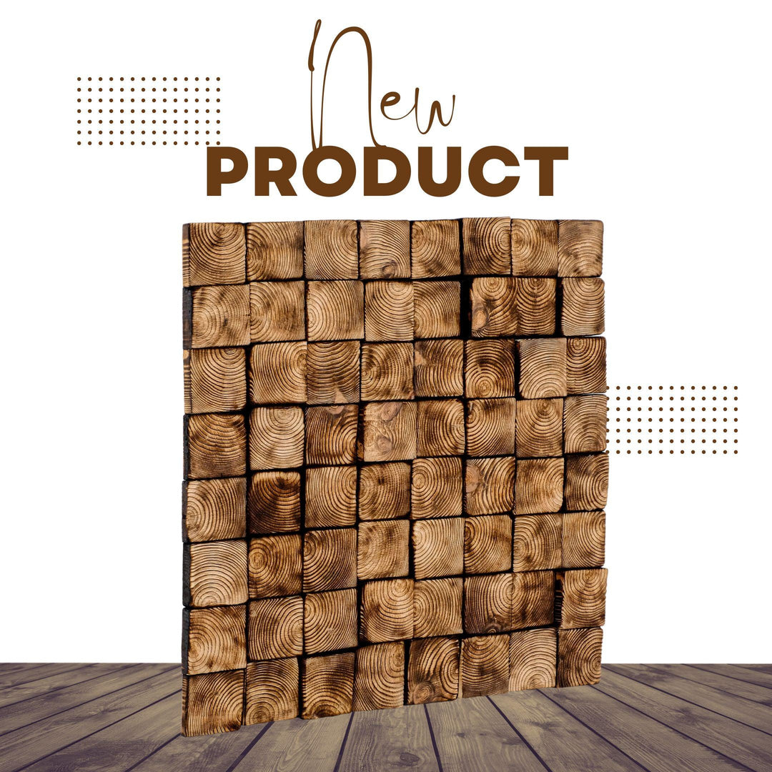 Smoked Brown Wall Sculpture | Premium Wood Handmade Wall Sculpture - ArtDesigna Glass Printing Wall Art