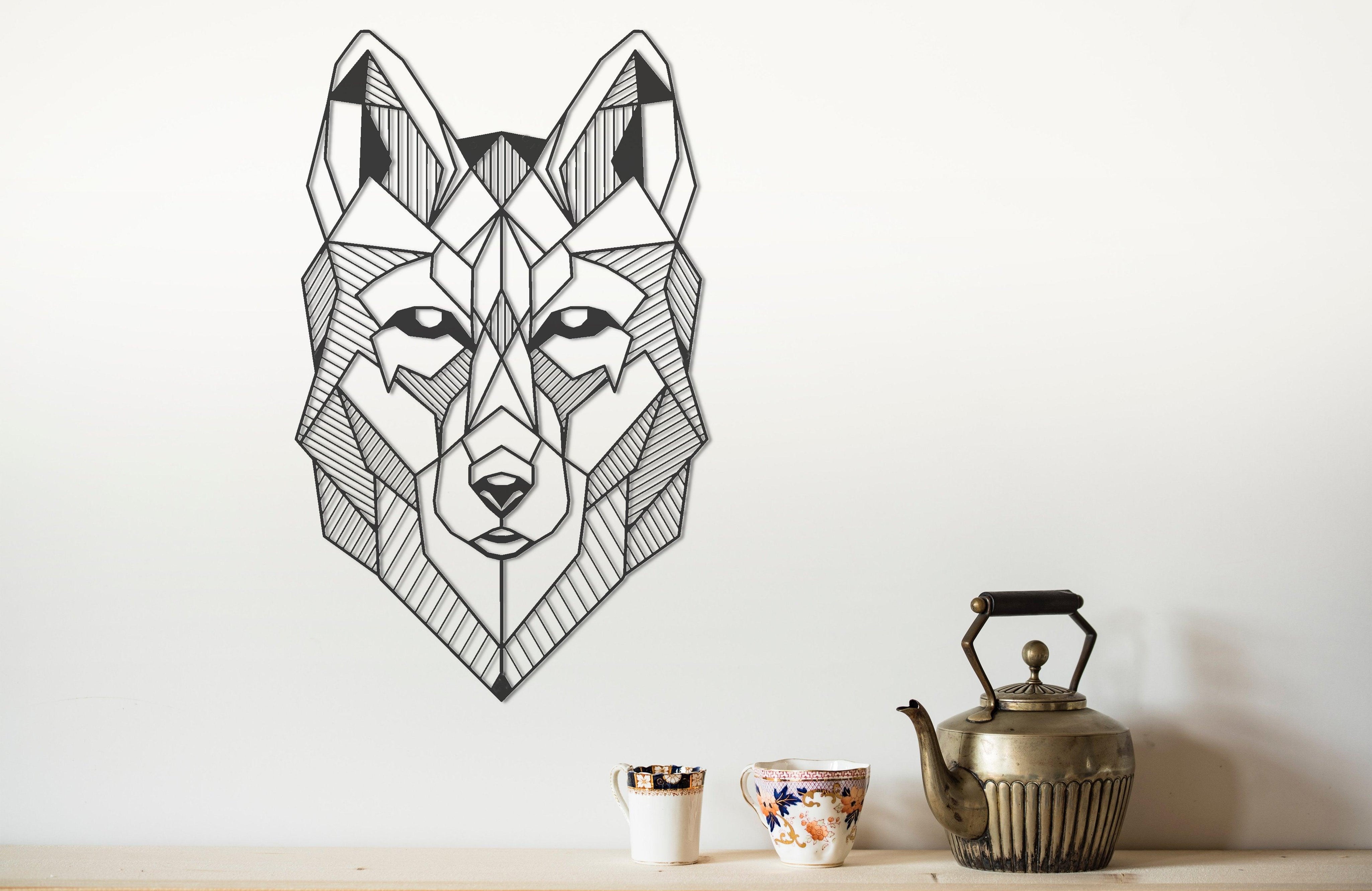 ・"Wolf Head"・Premium Metal Wall Art - Limited Edition - ArtDesigna Glass Printing Wall Art