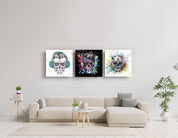 ."Skulls Combine". Glass Wall Art - ArtDesigna Glass Printing Wall Art