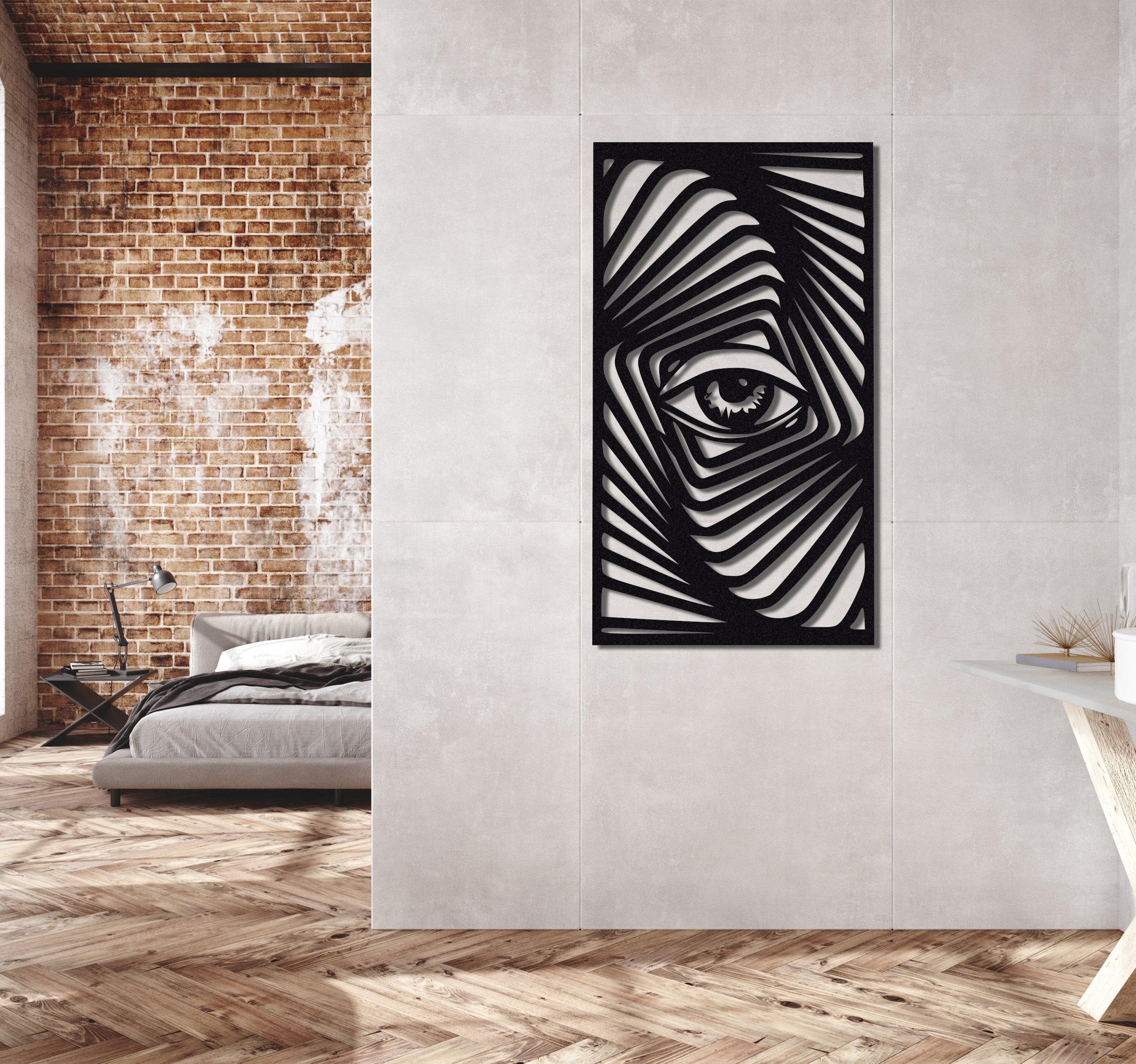 ・"Zebra Eye"・Premium Metal Wall Art - Limited Edition - ArtDesigna Glass Printing Wall Art