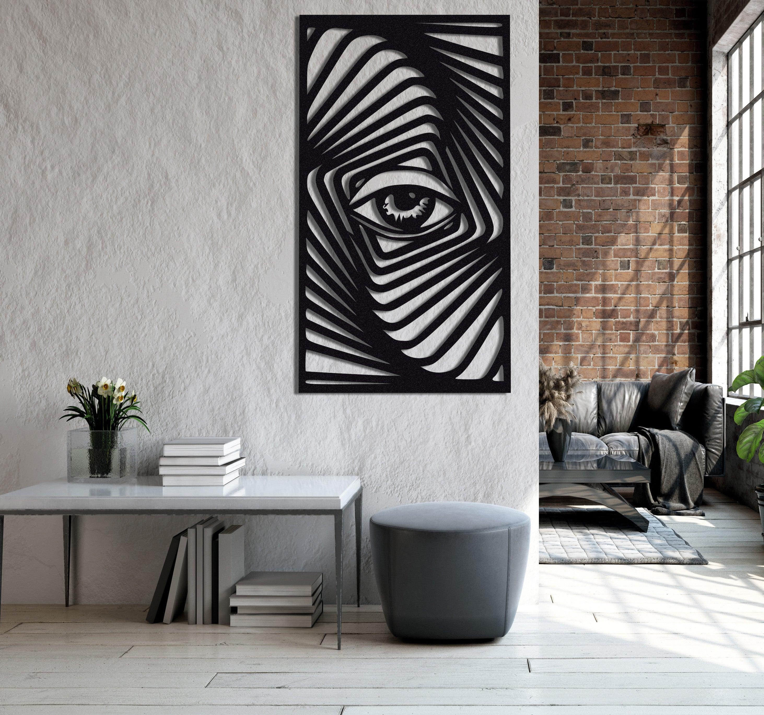 Zebra Eye Metal Wall Art | ArtDesigna – Artdesigna