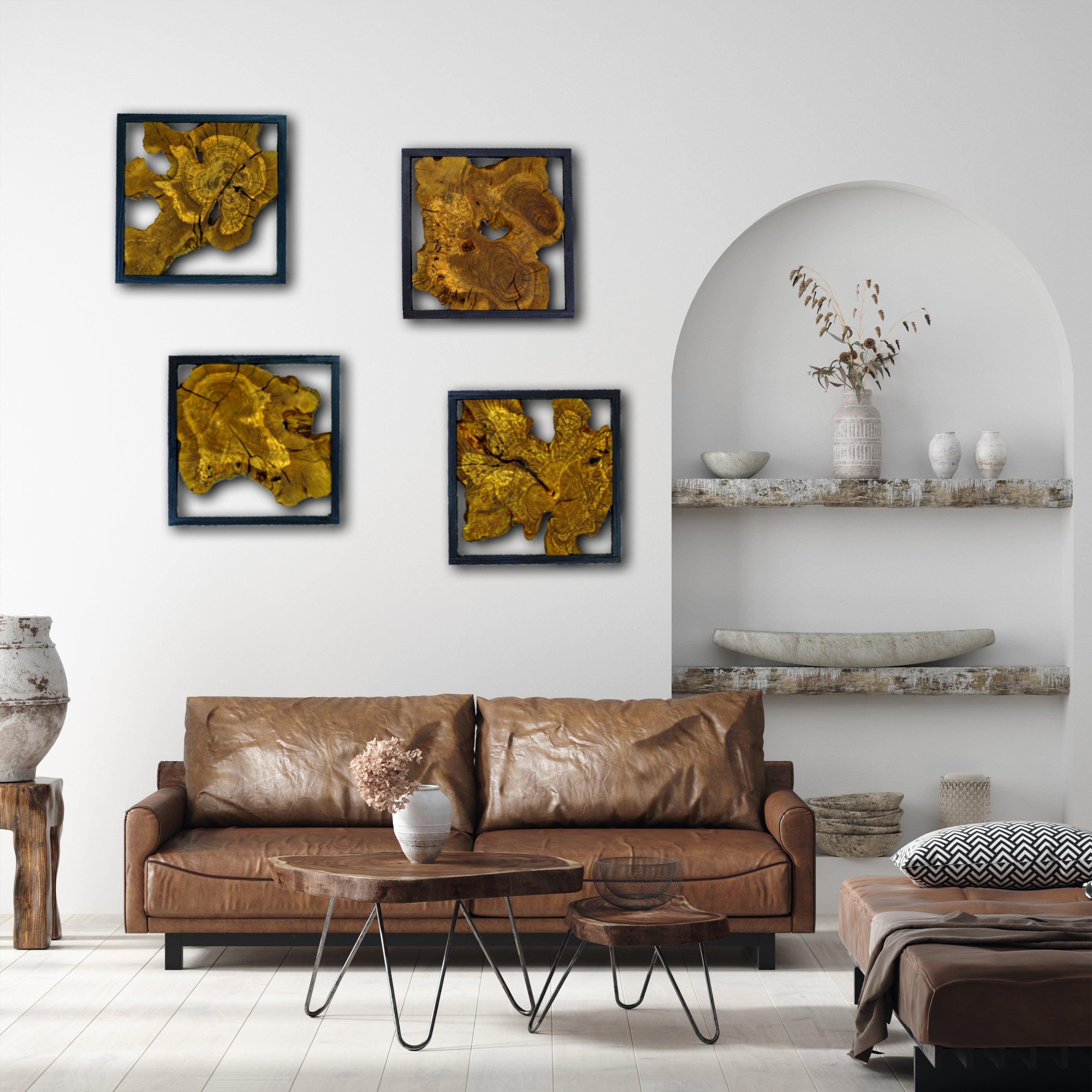 ・ "Olive Tree Slices"・Premium Wood Wall Art- Limited Edition - ArtDesigna Glass Printing Wall Art